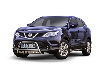 Bullbar i rustfri stål -  til Nissan Qashqai Årgang 2013-2017